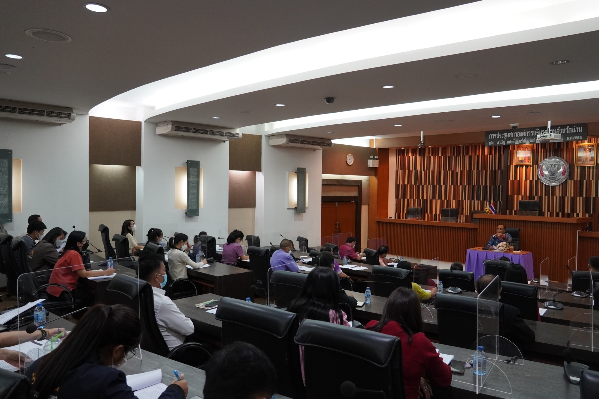 การประชุมซักซ้อมแนวทางปฏิบัติตามระเบียบกระทรวงมหาดไทย ว่าด้วยเงินอุดหนุนขององค์กรปกครองส่วนท้องถิ่น ครั้งที่ 1/2565 ณ ห้องประชุมสภาองค์การบริหารส่วนจังหวัดน่าน